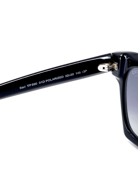 Tom Ford Polarized Sari TF690 Black Square Women\'s Sunglasses